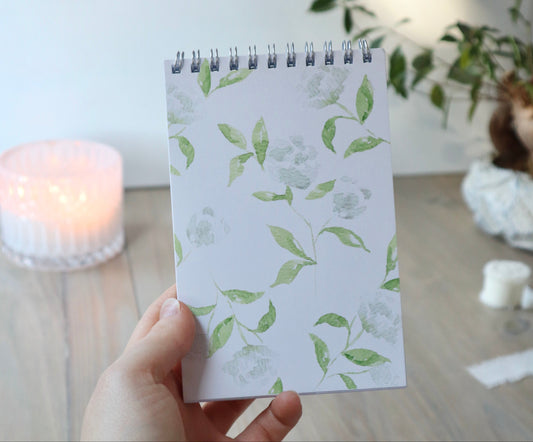 White Peony Notebook