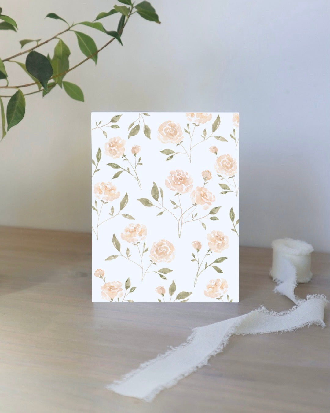 Yellow Peony Card