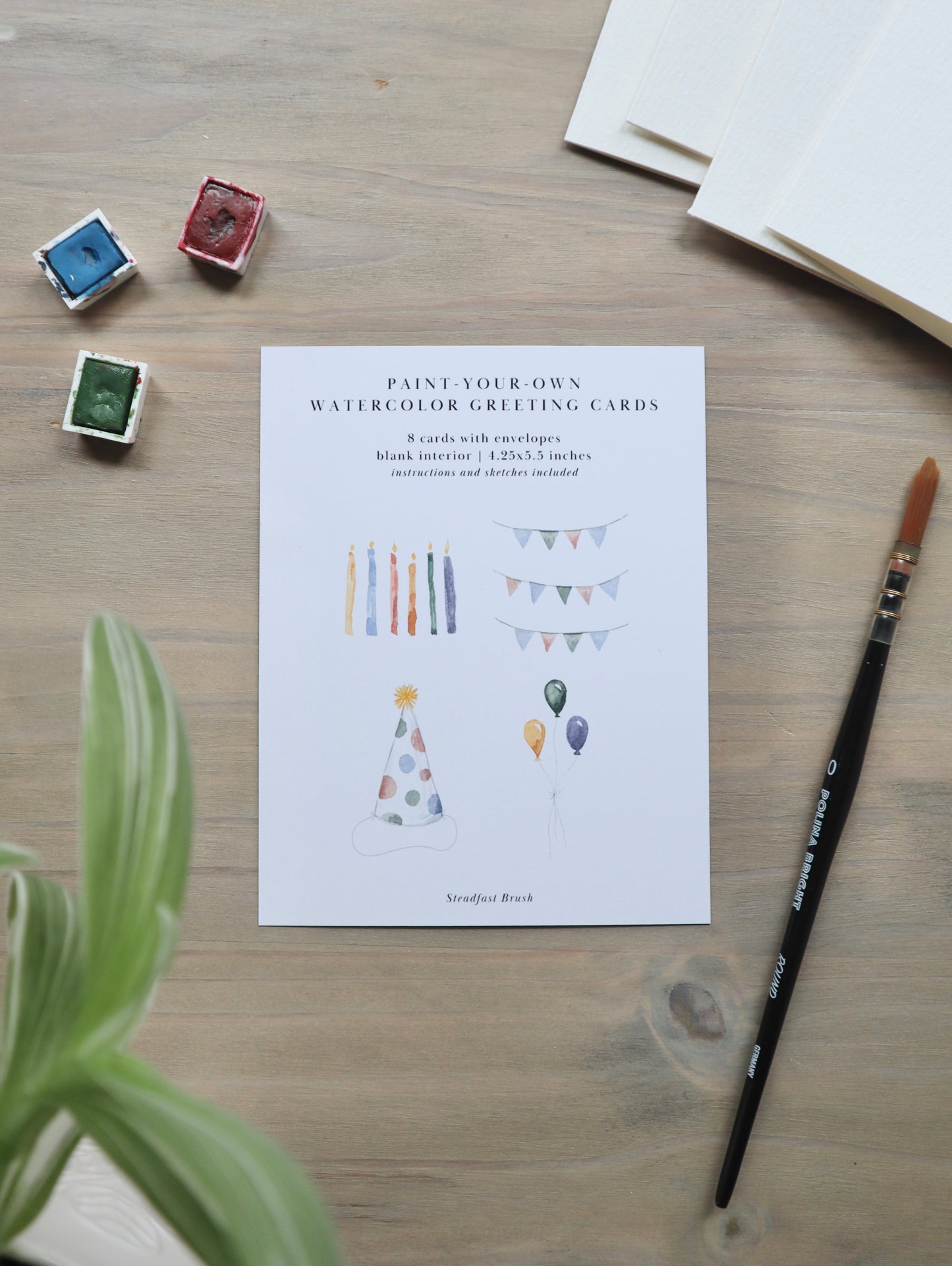 Paint-Your-Own Birthday Greeting Cards