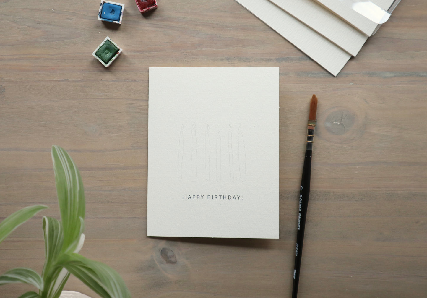 Paint-Your-Own Birthday Greeting Cards