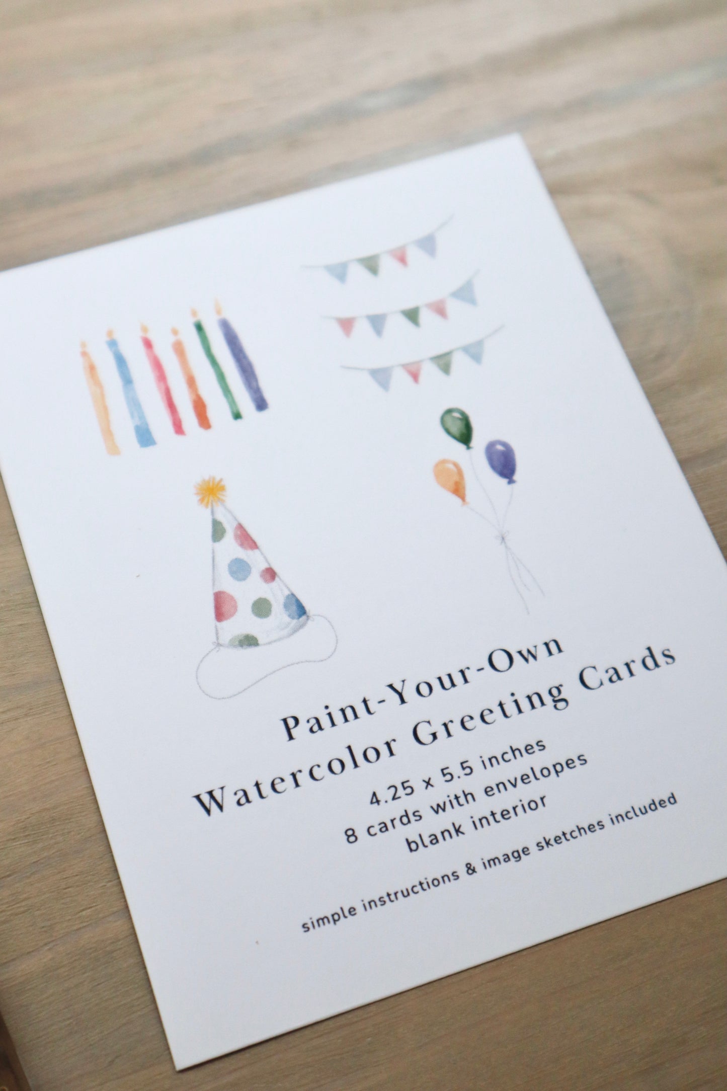 Paint-Your-Own Birthday Greeting Cards