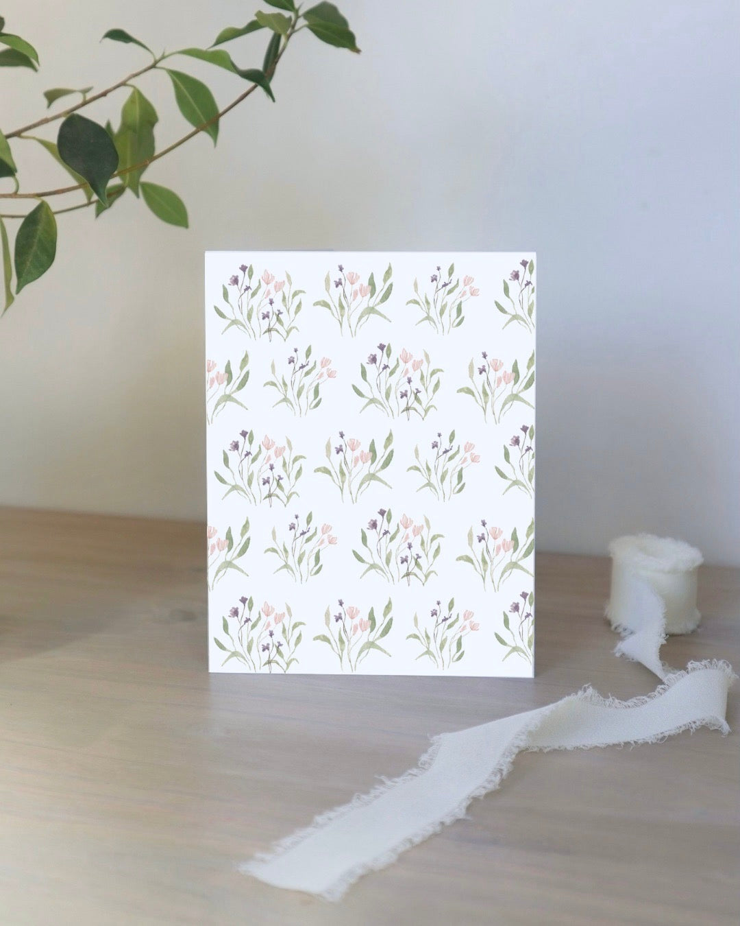 Purple Floral Card