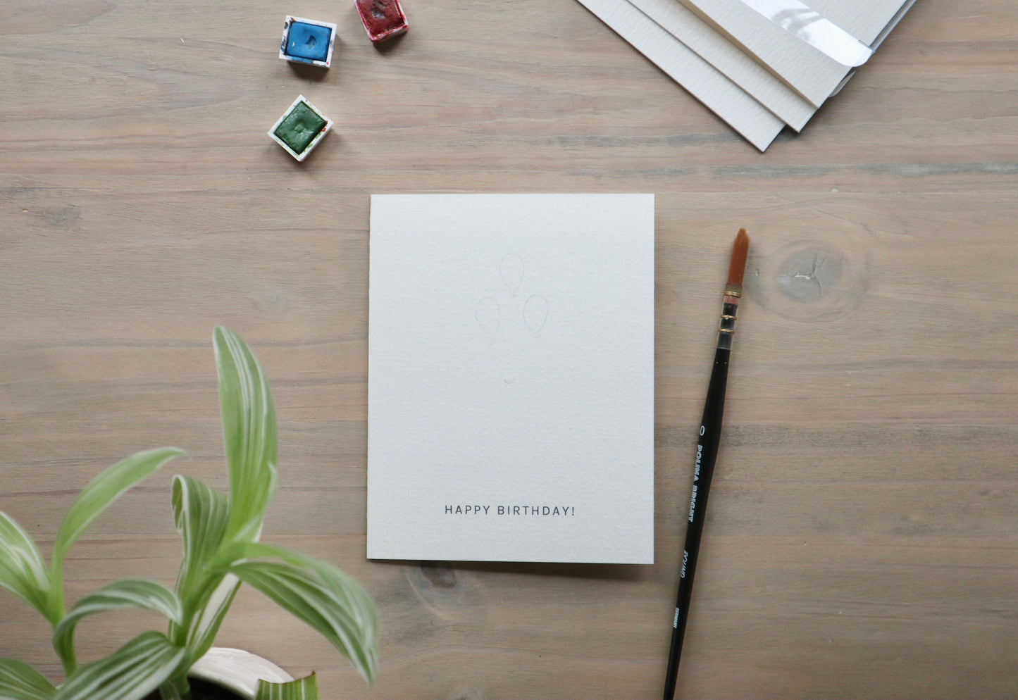 Paint-Your-Own Birthday Greeting Cards