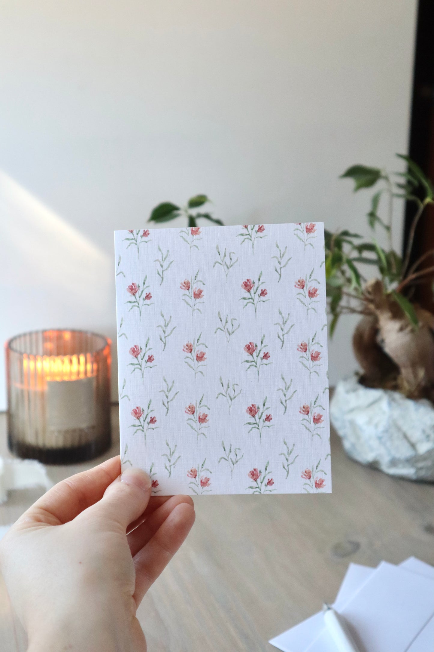 Pink Floral Card