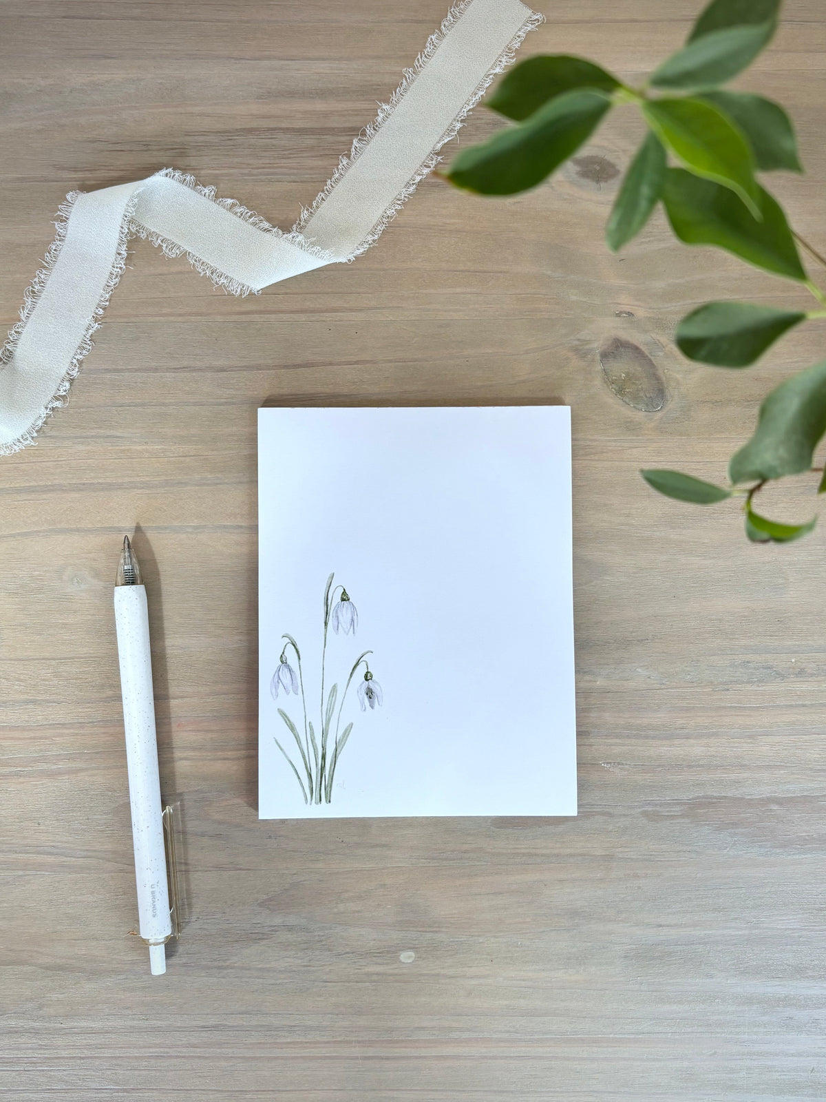 ONLY WS - 6 Snowdrop Notepads