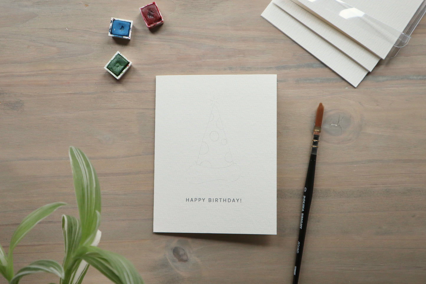 Paint-Your-Own Birthday Greeting Cards