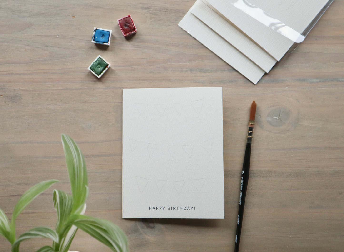 Paint-Your-Own Birthday Greeting Cards
