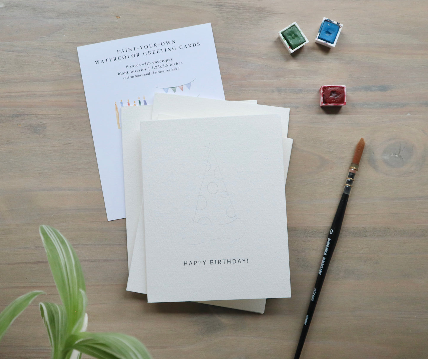 Paint-Your-Own Birthday Greeting Cards