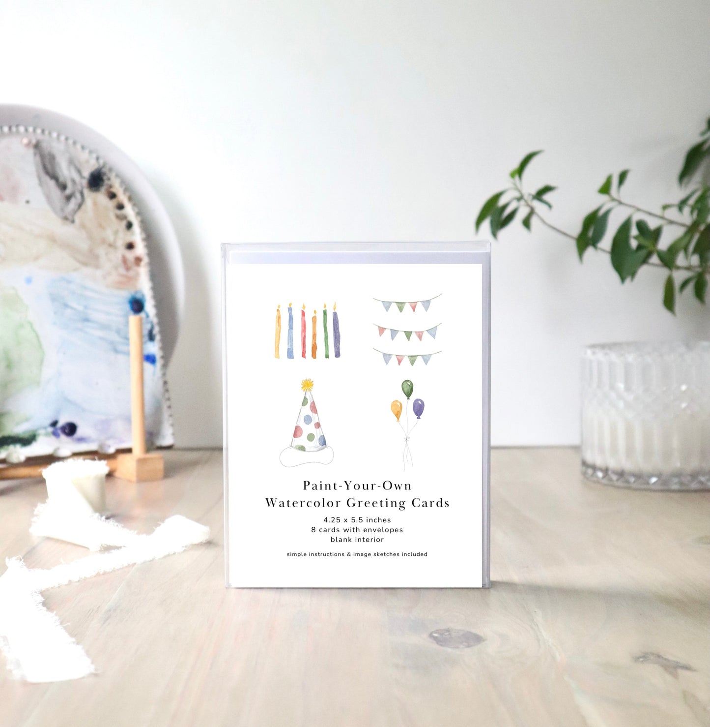 Paint-Your-Own Birthday Greeting Cards