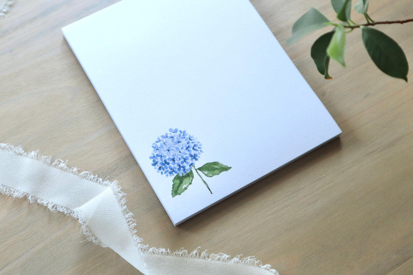 Hydrangea Notepad