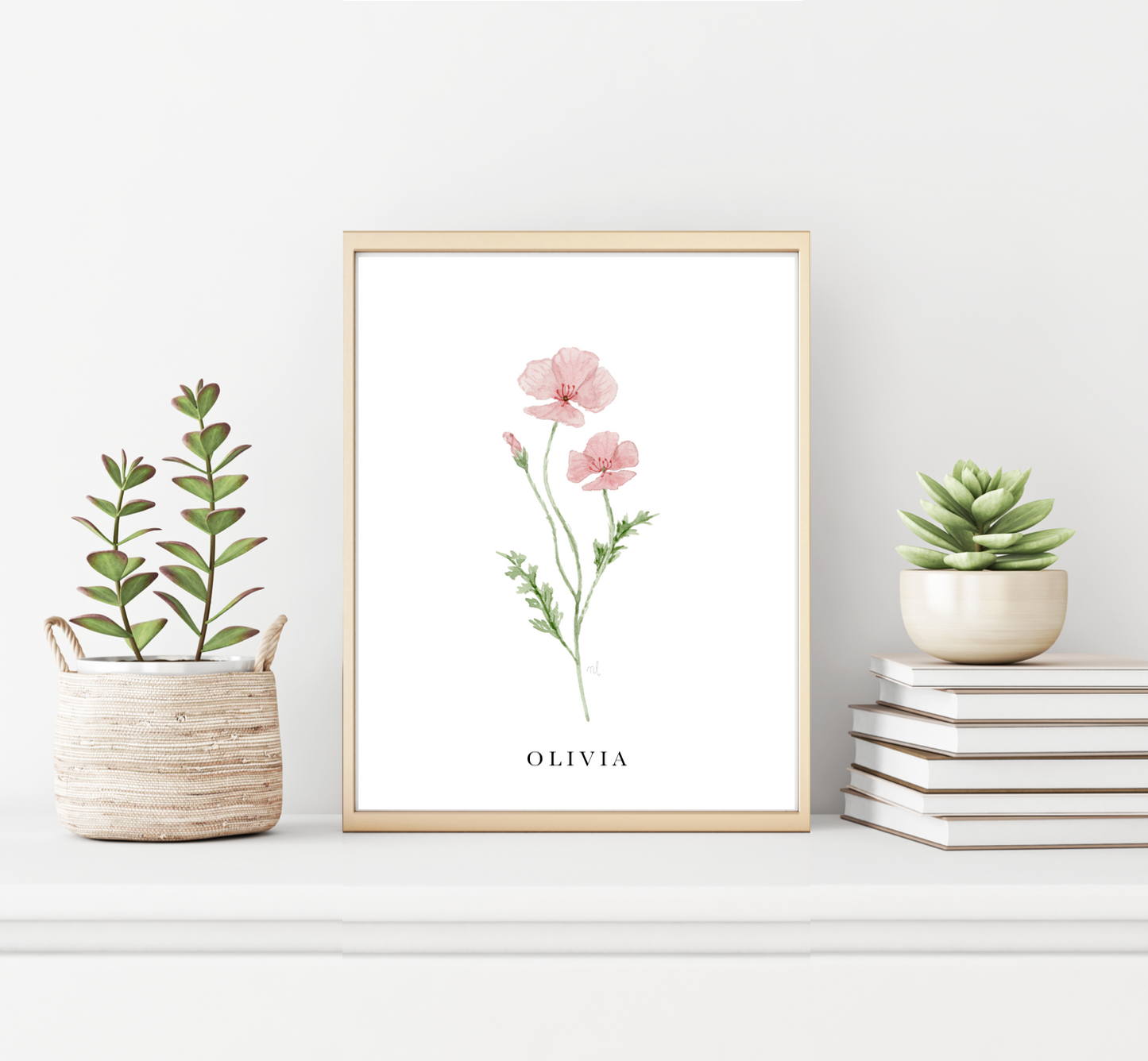 Custom Birth Month Flowers