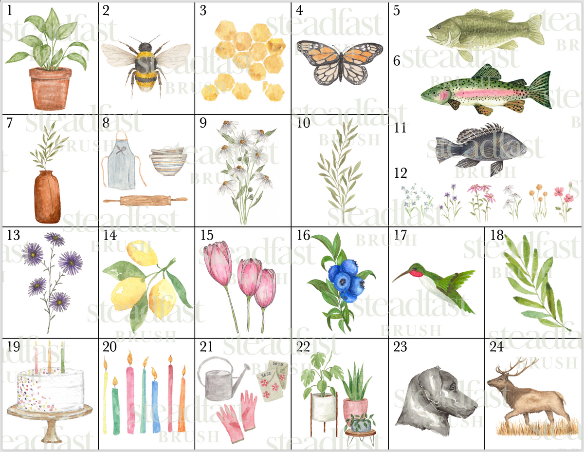 ONLY  WS - 5 Mini Notecard Packs