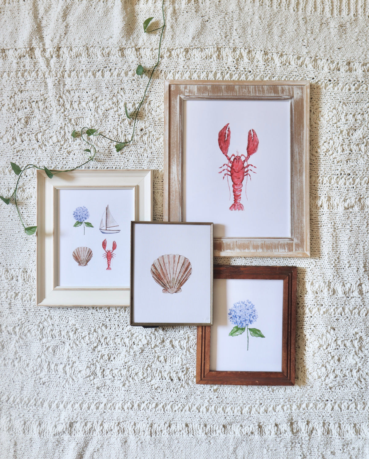 ONLY  WS - 6 Hydrangea Prints