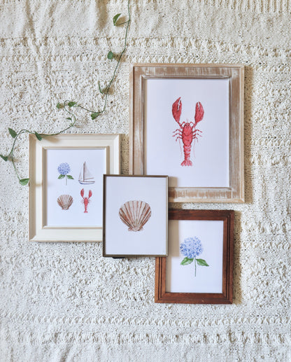 ONLY  WS - 6 Hydrangea Prints