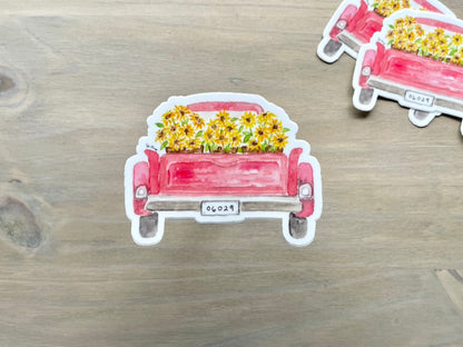 ONLY  WS - 8 Sunflower Truck Stickers