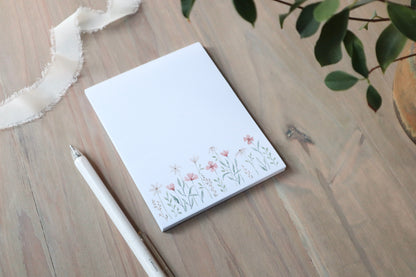 ONLY  WS - 6 Flower Field Notepads