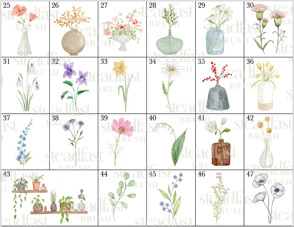 ONLY  WS - 5 Mini Notecard Packs