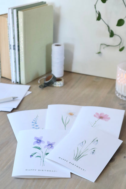 Birth Month Flower Card