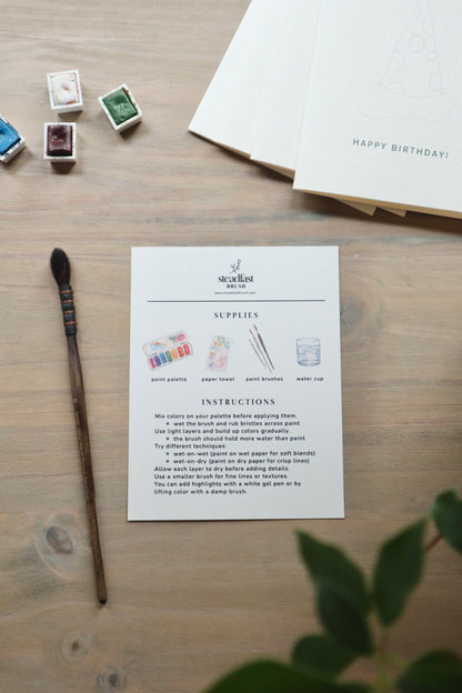 Paint-Your-Own Birthday Greeting Cards