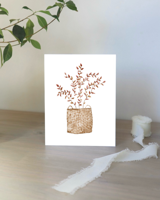Fall Basket Card