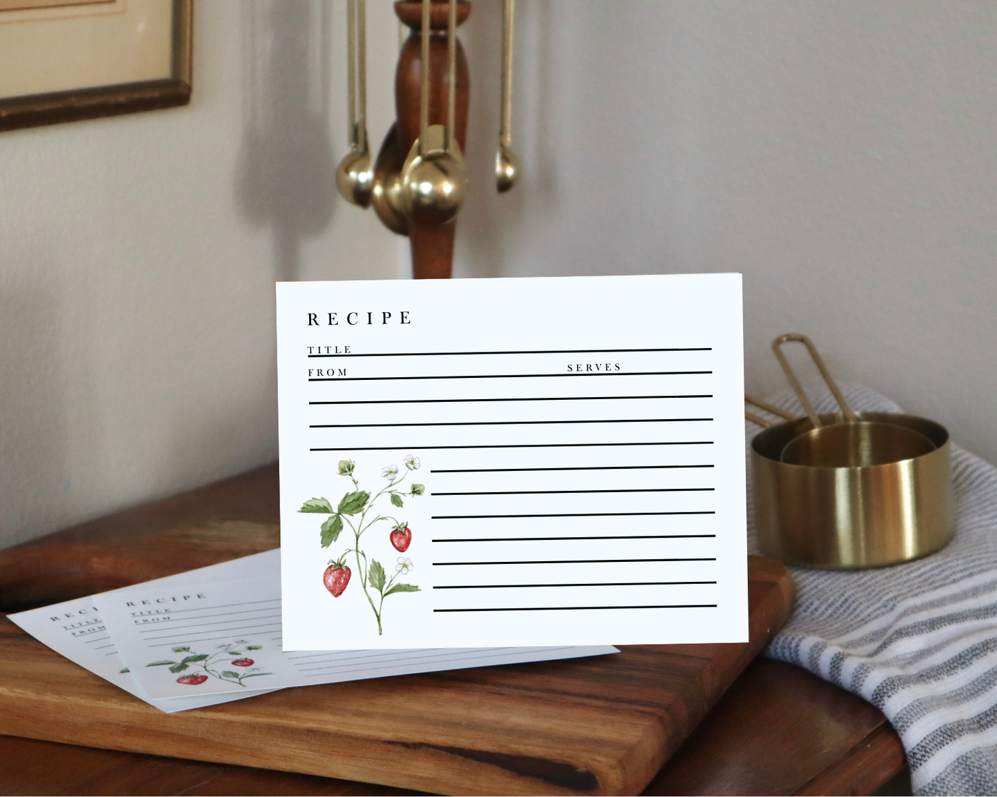 Strawberry Recipe Cards