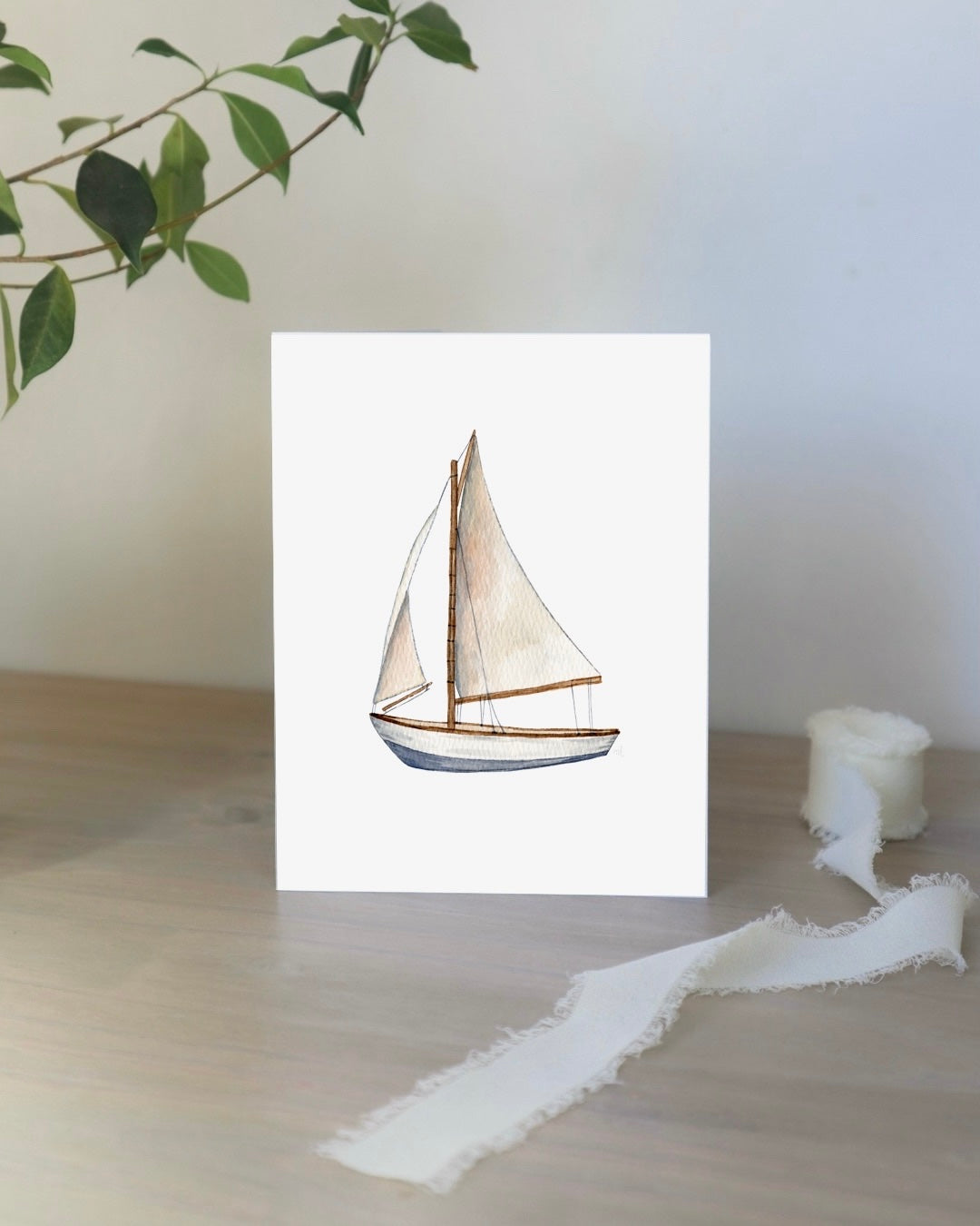 ONLY  WS - Sailboat Card