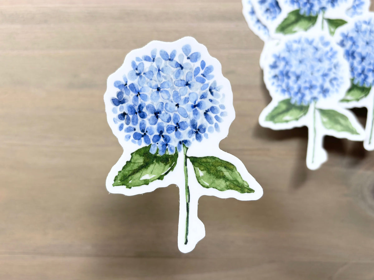 ONLY  WS - 8 Hydrangea Stickers