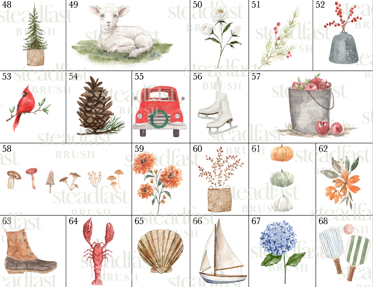 ONLY  WS - 5 Mini Notecard Packs
