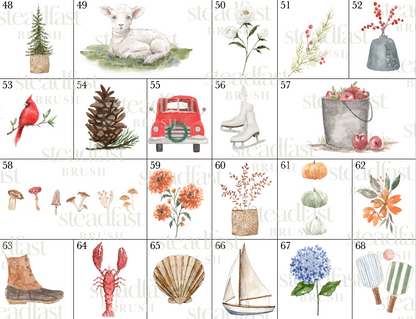 ONLY  WS - 5 Mini Notecard Packs