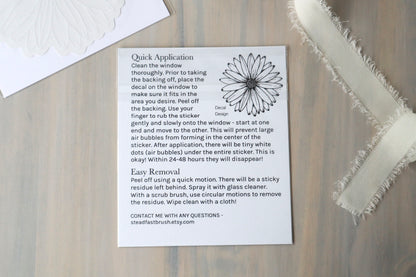 Daisy Car Decal