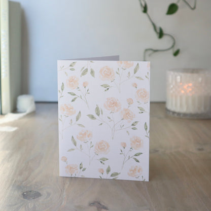 Yellow Peony Card