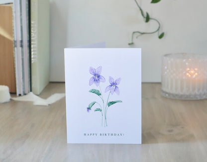 Birth Month Flower Card