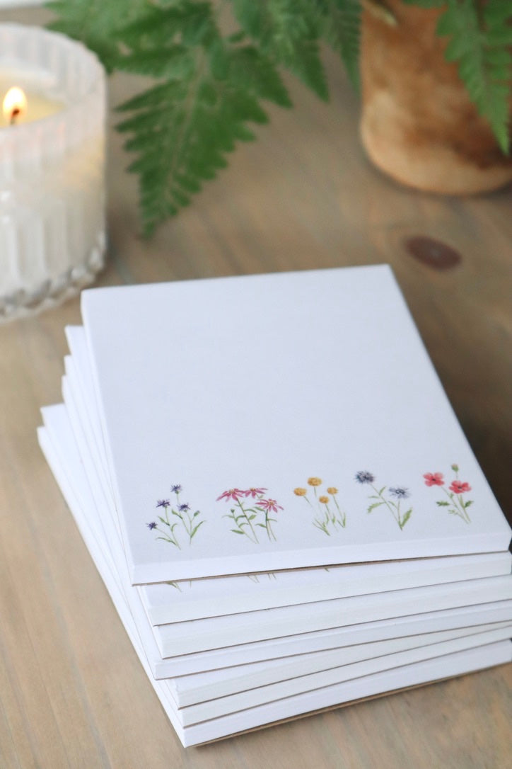ONLY  WS - 6 Wildflower Notepads