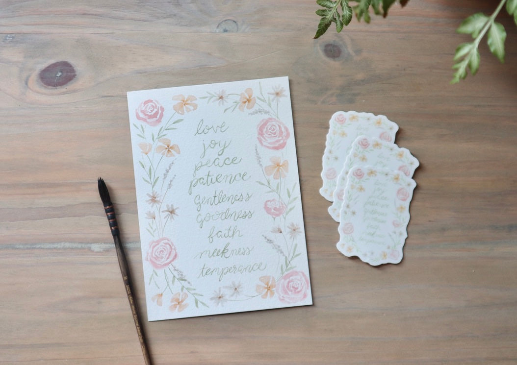 ONLY  WS - 8 Fruit of The Spirit Stickers