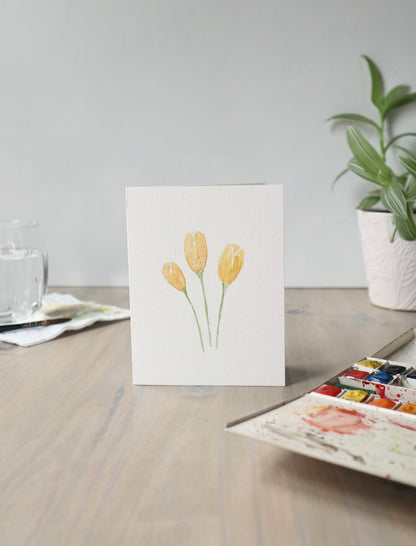 Paint-Your-Own Flower Greeting Cards