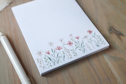 ONLY  WS - 6 Flower Field Notepads