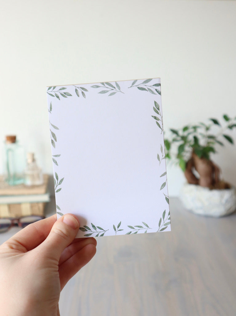 ONLY  WS - 6 Greenery Notepads