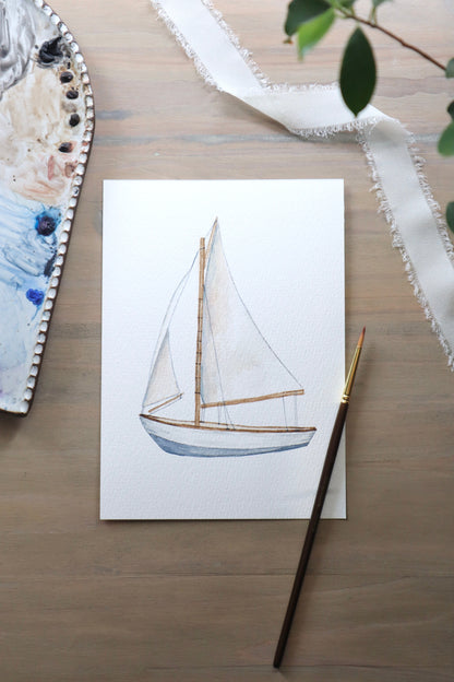 ONLY  WS - Sailboat Card