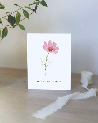 Birth Month Flower Card