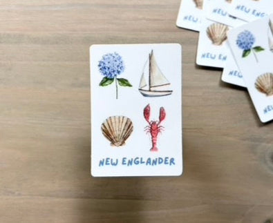 ONLY  WS - 8 New Englander Stickers