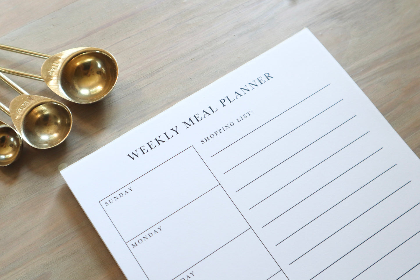 Meal Planner Notepad
