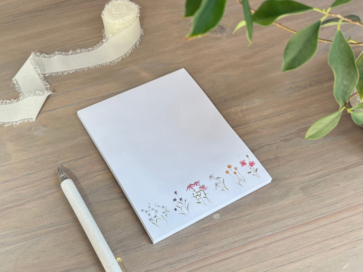 ONLY  WS - 6 Wildflower Notepads