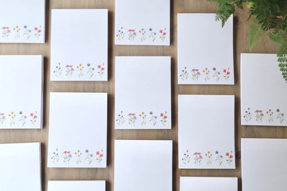 ONLY  WS - 6 Wildflower Notepads