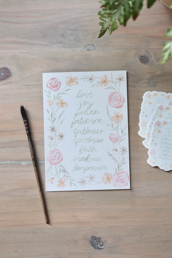 ONLY  WS - 8 Fruit of The Spirit Stickers