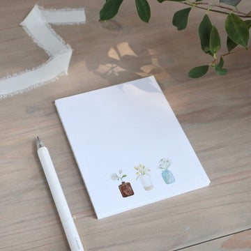 ONLY  WS - 6 Bud Vases Notepads