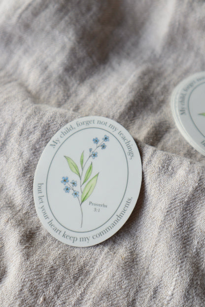 ONLY  WS - 8 Forget Me Not Stickers