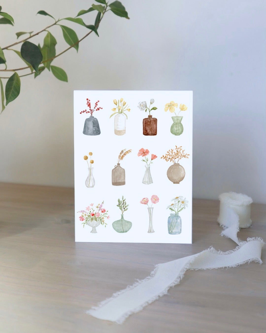 ONLY  WS - Flower Vase Card