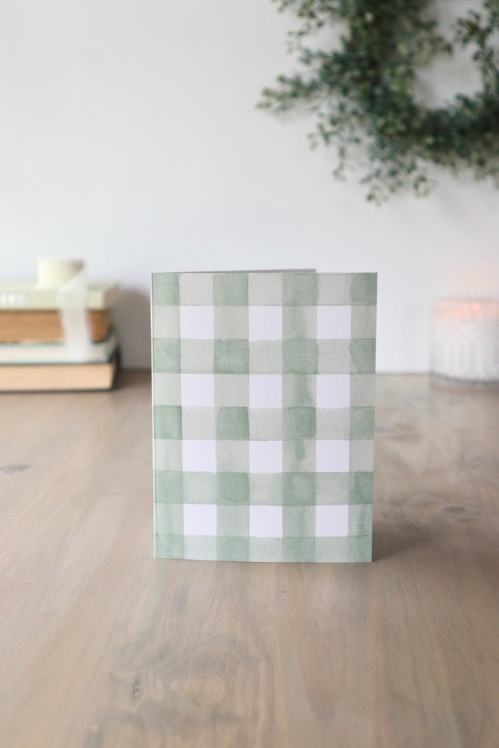 ONLY  WS - Christmas Plaid Card