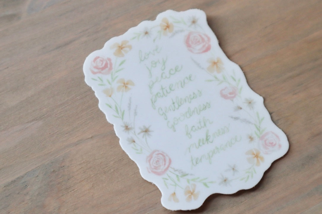 ONLY  WS - 8 Fruit of The Spirit Stickers
