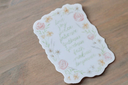ONLY  WS - 8 Fruit of The Spirit Stickers